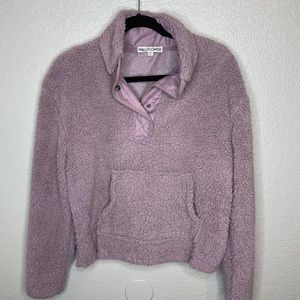 Purple fuzzy jacket